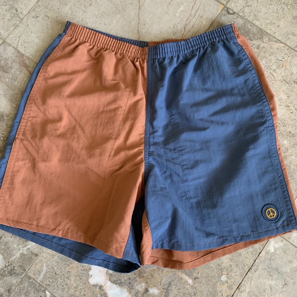 Patagonia Men's XS 5" Multifunctional Baggies Shorts Peace Patch Blue 57022 NEW‎